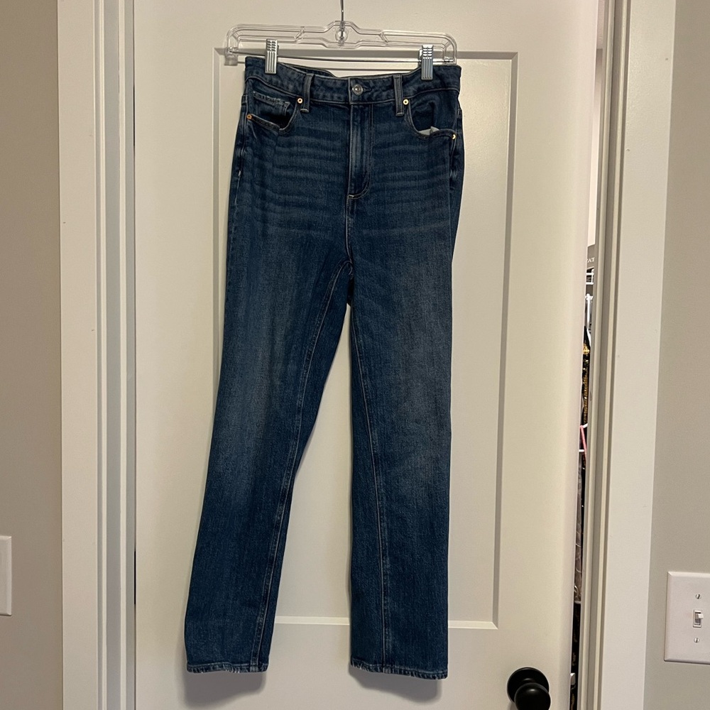 Paige high rise straight leg jeans size 27